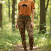 High Waist Africa Collection Yoga Leggings, UPF 50 XS-XL