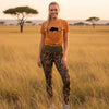 High Waist Africa Collection Yoga Leggings, UPF 50 XS-XL