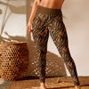Africa Collection High Waist Yoga Leggings, UPF 50 XS-XL