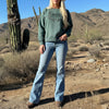 River to Ridge Organic Cotton Deer Antler Pullover, White or Green
