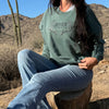 River to Ridge Organic Cotton Deer Antler Pullover, White or Green