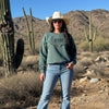 River to Ridge Organic Cotton Deer Antler Pullover, White or Green