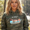 Backcountry Taxi Alaska Bush Plane Camo Women's Hoodie