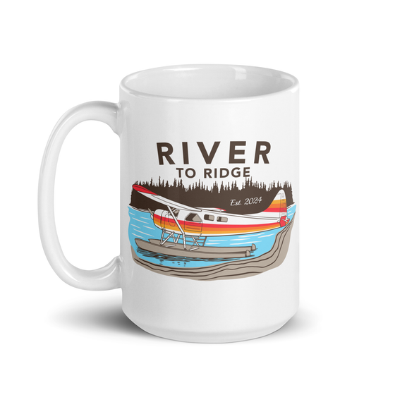 Coffee Mug, Large 15oz, Backcountry Taxi, Alaska Bush Plane