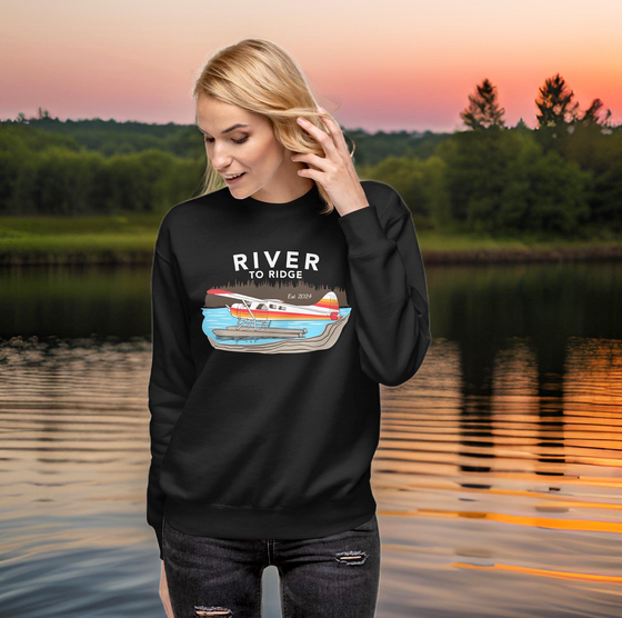 Women's Backcountry Taxi Alaska Bush Plane Sweatshirt, Rose or Black