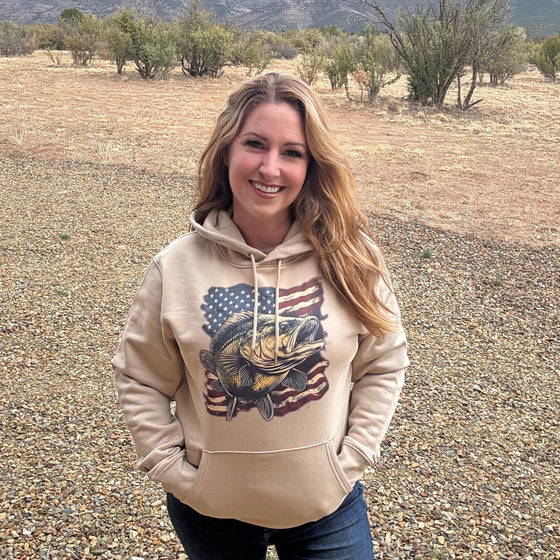 Bass Fishing USA Premium Organic Cotton Hoodie, Unisex