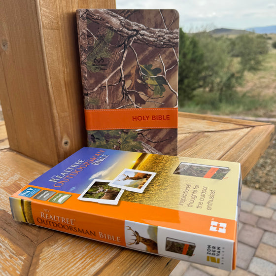 FREE Shipping, Leather Realtree Camo Outdoorsman's Bible