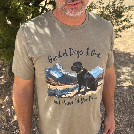 Black Lab, Good Ol Dogs & God, Unisex T-Shirt
