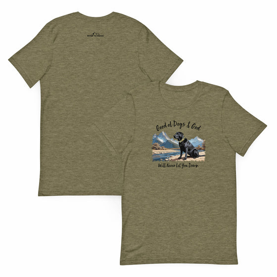 Black Lab, Good Ol Dogs & God, Unisex T-Shirt