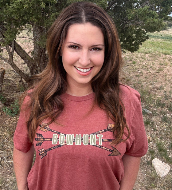Women's BOWHUNT T-shirt in Olive or Clay