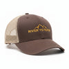 River to Ridge Unisex Snapback Hat, Brown, Unisex