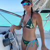 FREE Shipping, Camo & Turquoise Padded String Bikini, UPF 50