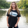 Christian Outdoors Woman Camo Cross T