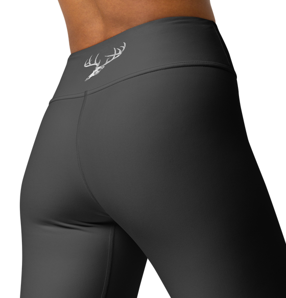 Full Length High Waist Leggings, Whitetail Deer Skull