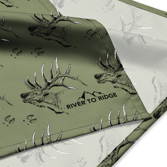Pet Bandana: Elk Print, FREE Shipping, 2 Sizes