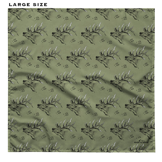 Pet Bandana: Elk Print, FREE Shipping, 2 Sizes