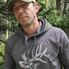Men's Elk Logo Heavyweight Hoodie, Grey or Black