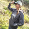 Women's Elk Logo Heavyweight Hoodie, Grey or Black