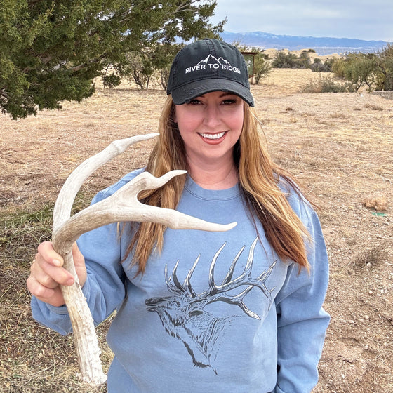 Distressed River to Ridge Low Profile Unstructured Hat
