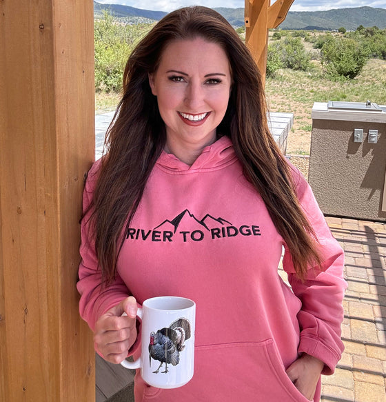 River to Ridge Embroidery Logo Pigment-Dyed ULTRA Soft Hoodie