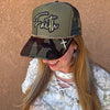 FAITH, Embelished Camo Trucker Hat w/ Chain & Cross