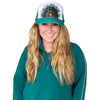 Feather Western Trucker Hats in Turquoise, Limited Edition