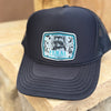 Feral but Forgiven, Raccoon Metal Patch Trucker Hat
