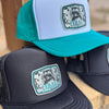 Feral but Forgiven, Raccoon Metal Patch Trucker Hat