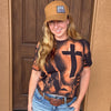 On Fire For Jesus, Handmade Limited Edition Women's  T