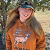 Follow the Word, Not the Herd, Women's Christian Deer Hoodie