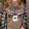 Follow the WORD Not the herd, Unisex Christian Deer T, 4 colors