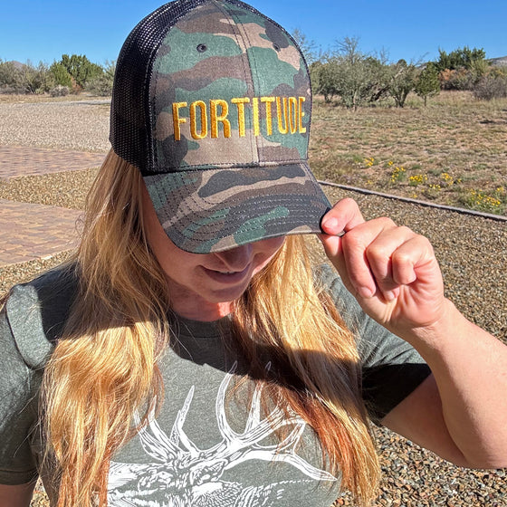 FORTITUDE Camouflage Meshback Hat, Unisex