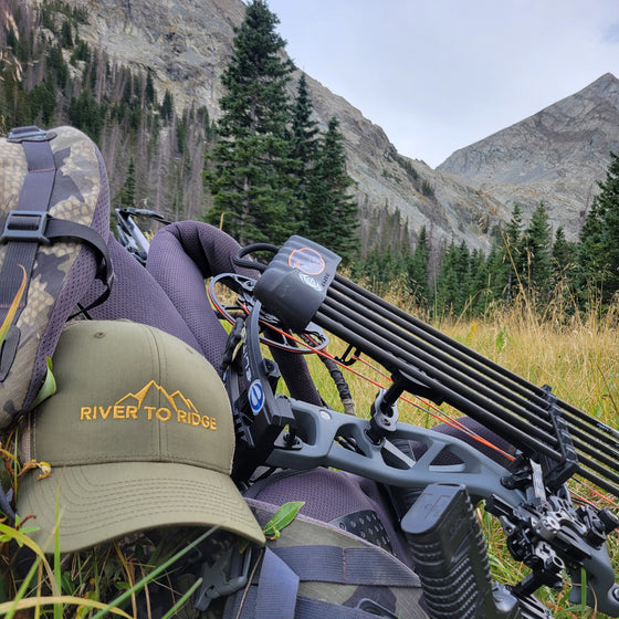 River to Ridge Snapback Trucker Hat, Green, Unisex