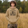 Hunting Dog Heavyweight Unisex Hoodie, Deadwood Camo or Sandstone