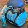 Stay Wild Arrow Turquoise Print Water Resistant Gym Bag