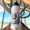 Stainless Steel 32 oz High Country Elk Logo Water Bottle w/ Straw