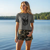 Hooked On the Outdoors Boxy T, Charcoal or Ivory