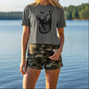 Hooked On the Outdoors Boxy T, Charcoal or Ivory