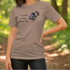 I Love Long Beards, Women's Turkey Hunting T, Pebble or Grey