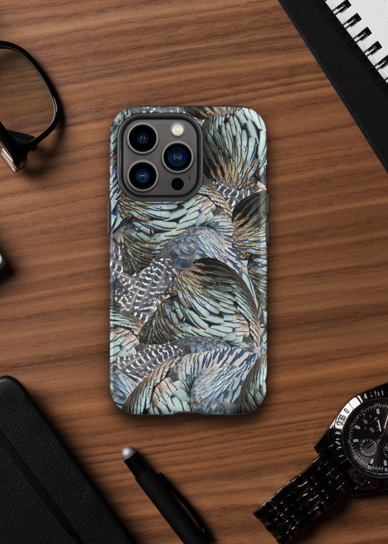 Turkey Feather pattern iPhone case from River to Ridge Clothing Brand
