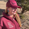 Antler Logo Shed Hunting Snapback Hat, Unisex, Cranberry or Grey