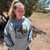 Women's Premium Moose Hoodie: Teal, Moss, Ivory