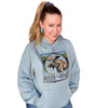 Women's Premium Moose Hoodie: Teal, Moss, Ivory