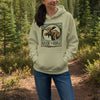 Premium Women's Hoodie, Moose Logo: Teal, Moss, Ivory