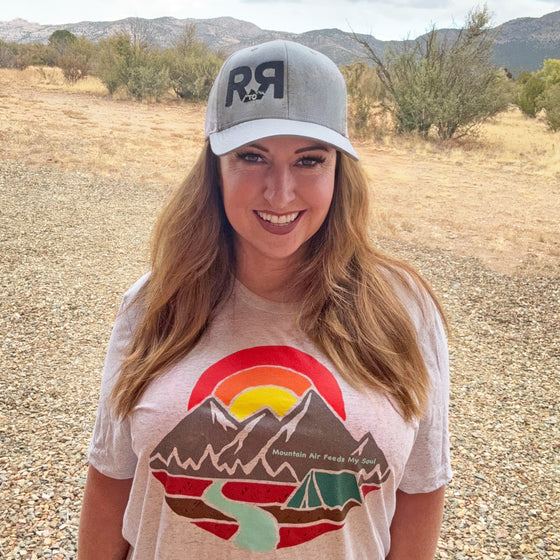 Mountain Air Feeds My Soul, Women's Ultra Soft Vintage Wash Tri-Blend T, 3 Colors