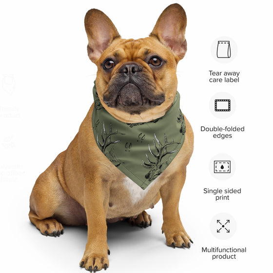 Pet Bandana: Elk Print