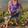 River to Ridge Logo Racerback Tank, Purple or Black