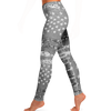 Silver Flag USA High Waist Yoga Leggings, XS- XL