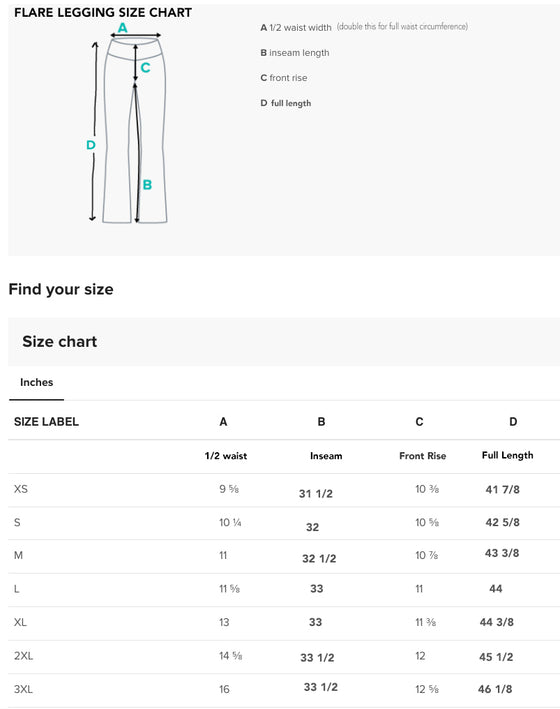 Flared Leggings, Woodland Antler Logo, Hidden Pocket