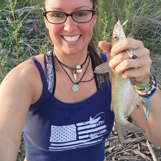 Sportsman's Flag, Patriotic Micro-Rib Cropped Tank Top